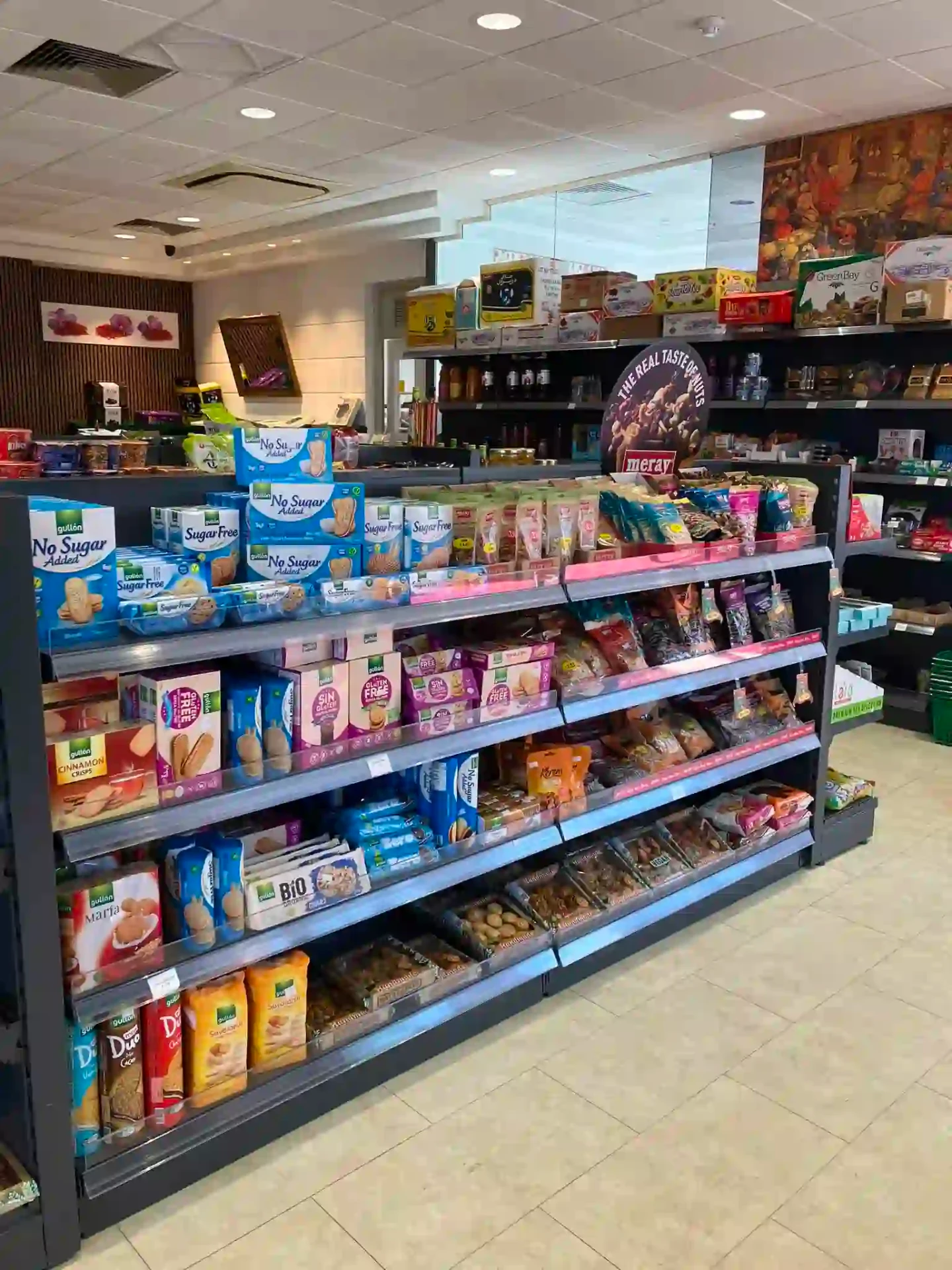 Biscuits and sweet treats aisle