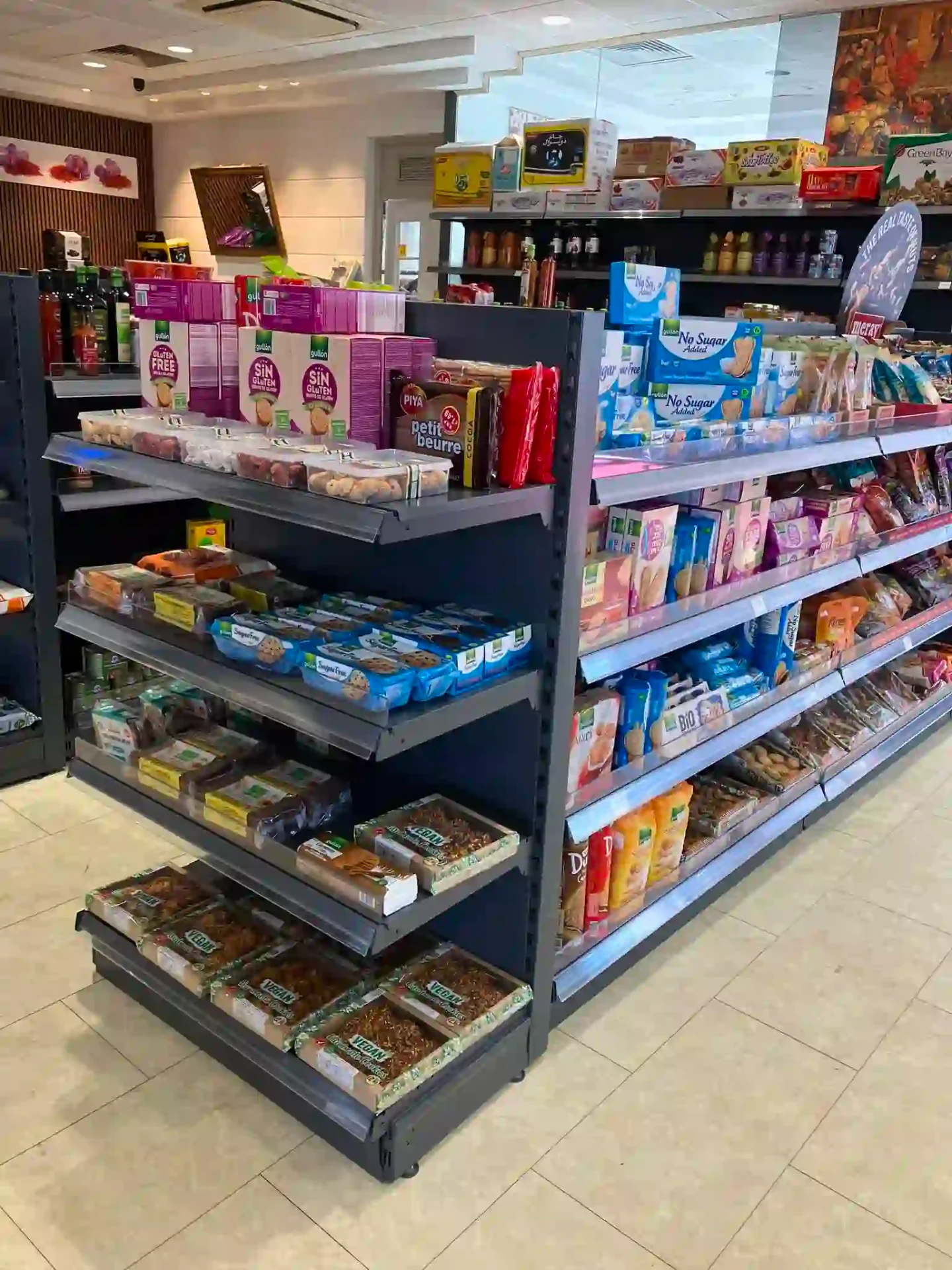 Saffron Mall marketplace shelves